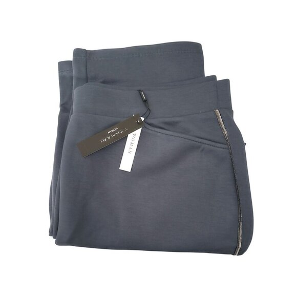 Tahari Womens Slate Blue Pockets Tapered Leg Pull On Pants Plus Size 2X New - Picture 4 of 10